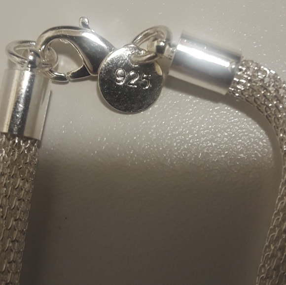 925 Silver and stamps heart necklace - Picture 3 of 3